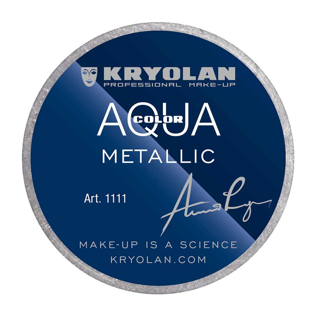 Kryolan Metallic Silver Aquacolor 8ML