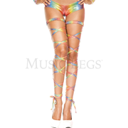 Metallic Rainbow Leg Wraps