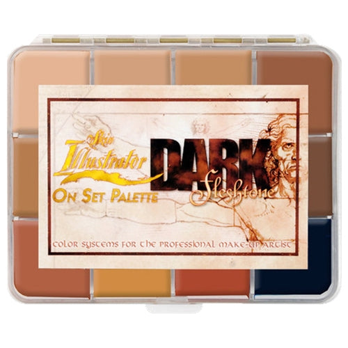 Dark Flesh Tone On Set Palette