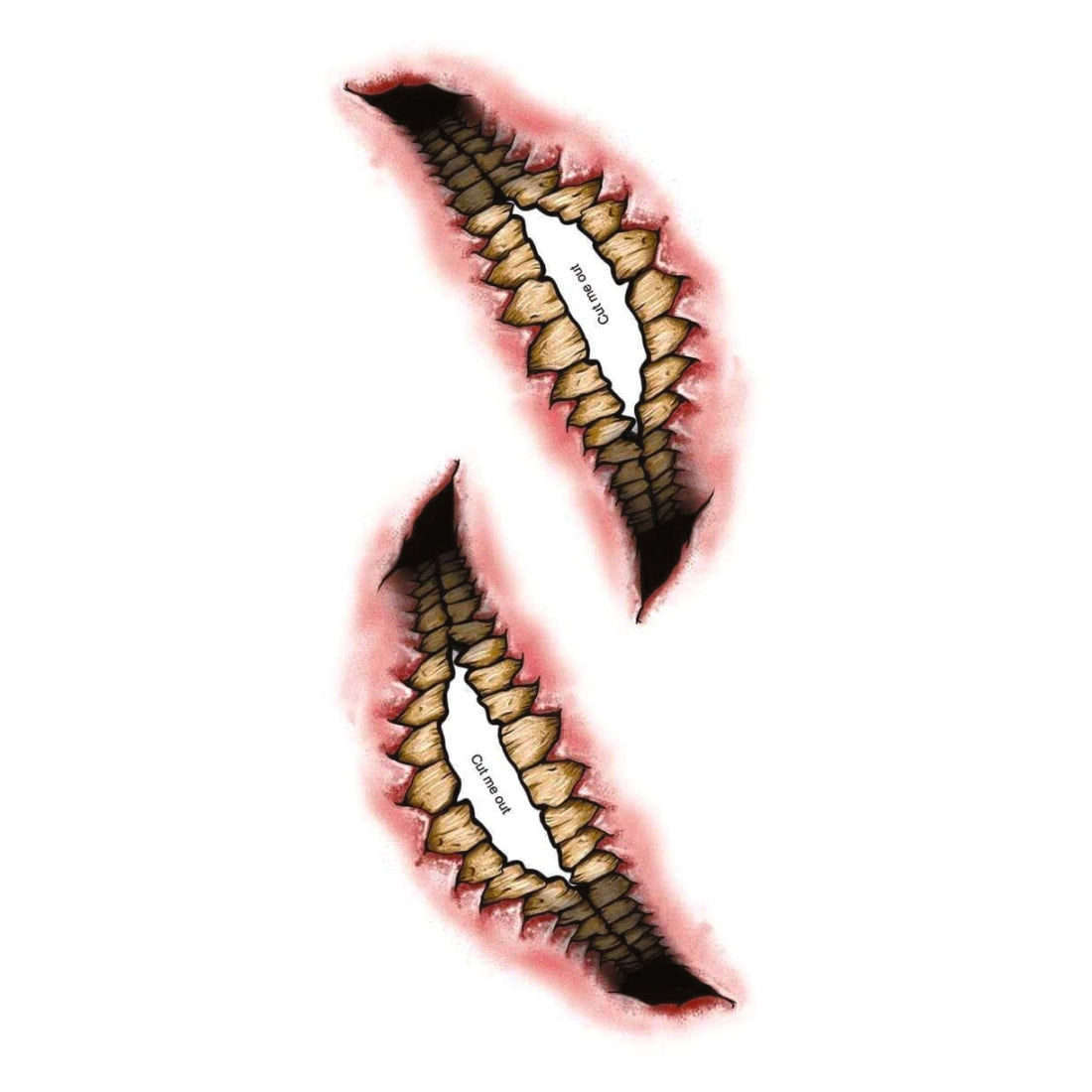 Tinsley Big Mouth Evil Grin Tattoo