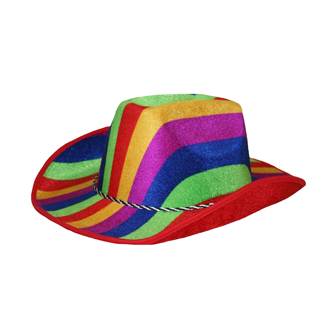 Rainbow Cowboy Hat