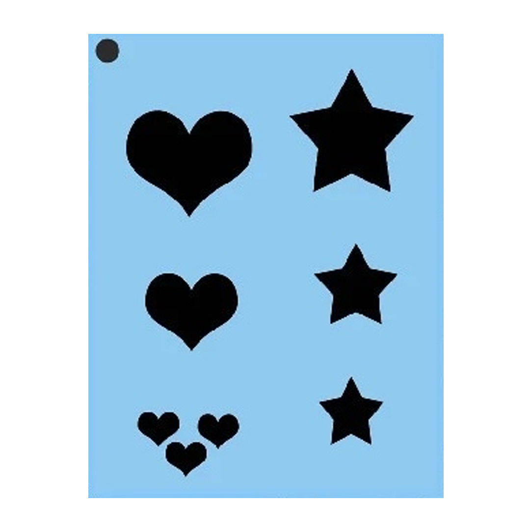 Quick EZ Hearts and Stars Stencil