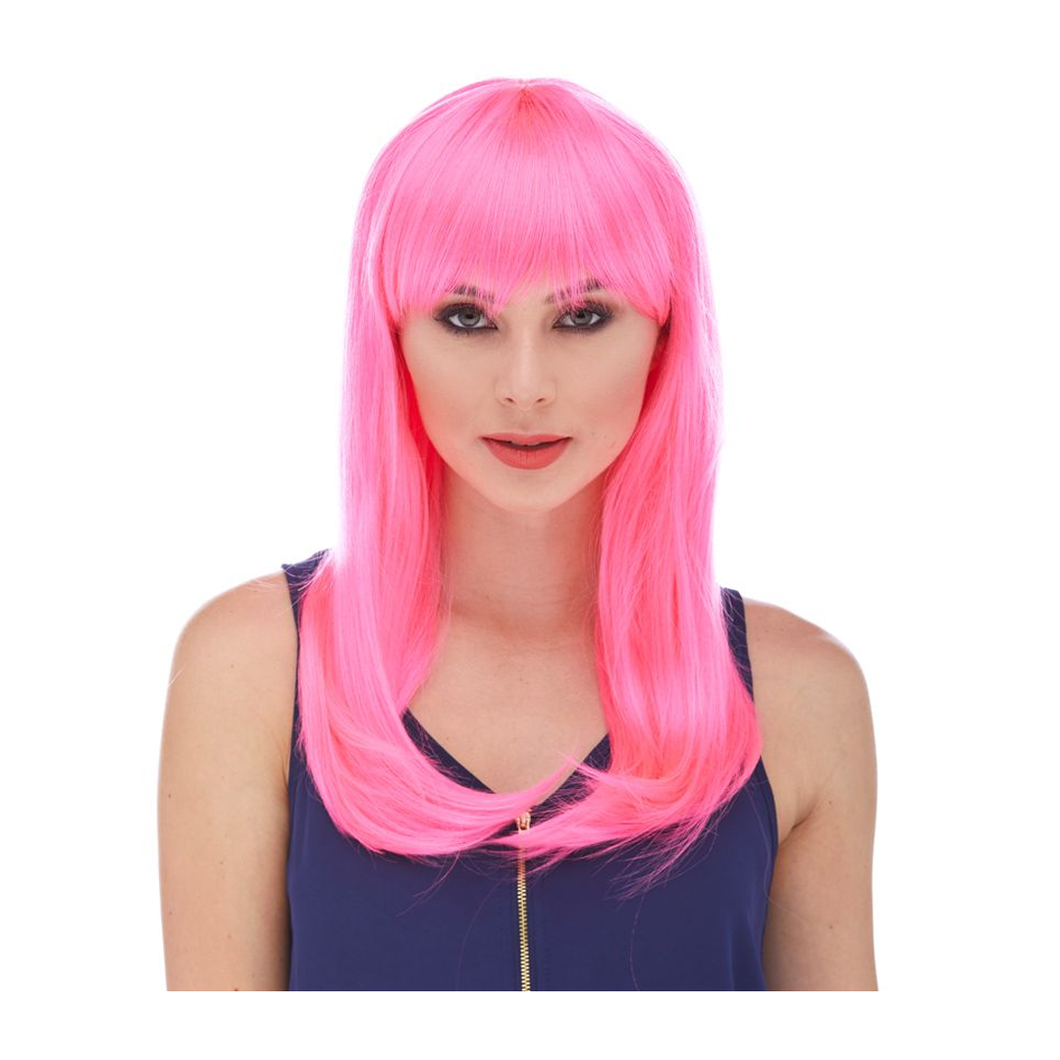 Classy Hot Pink Wig